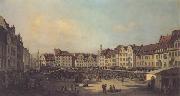 Bernardo Bellotoo The Old Market Square in Dresden china oil painting reproduction